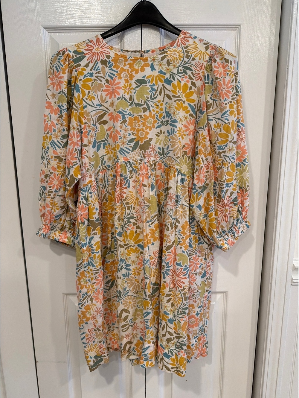 Uncle Frank Ivy Jane Floral Babydoll Dress Retro Boho Cottagecore Size S/M